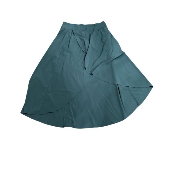 Halara Breezeful High Waisted High Low Ruffle 2-in-1 Quick Dry Maxi Skirt SZ XL - Picture 2 of 5